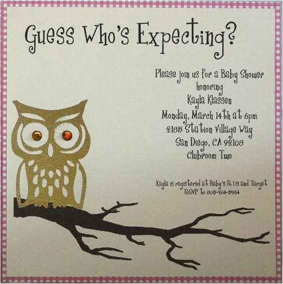 Etsy Owl Baby Shower Invitations Owl Baby Shower Invitation by Monyxmuse On Etsy