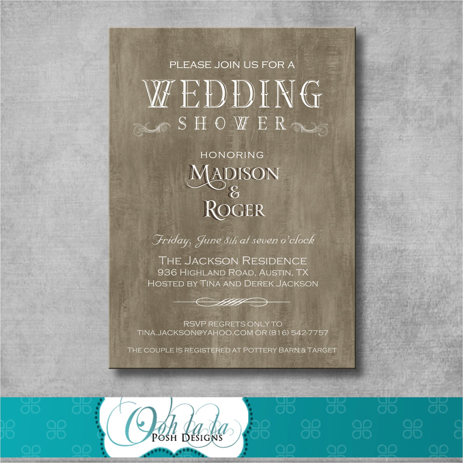 Etsy Rustic Bridal Shower Invitations 301 Moved Permanently