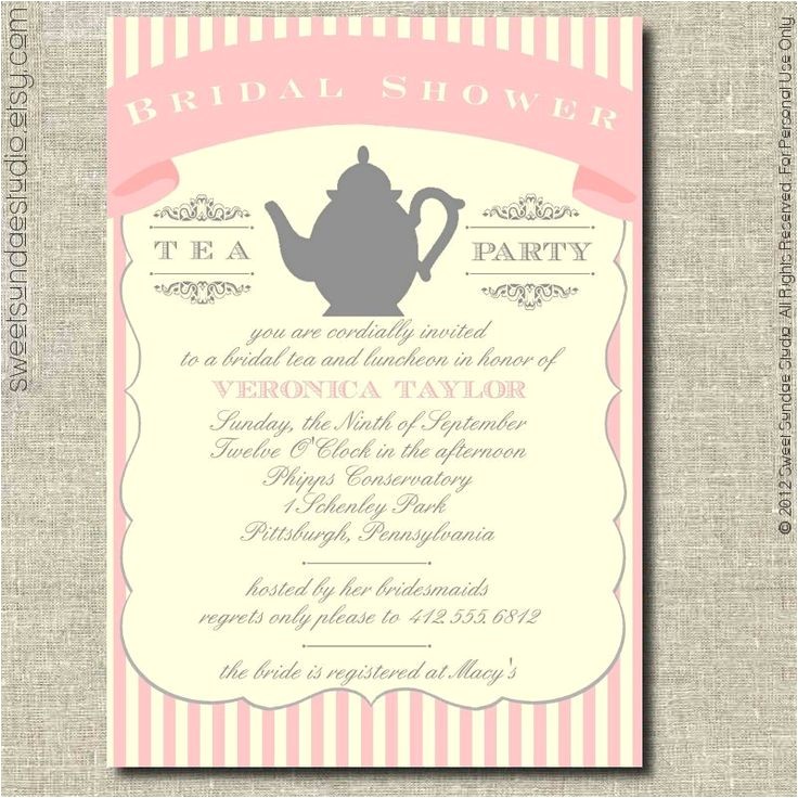 Etsy Tea Party Bridal Shower Invitations Bridal Shower Party Invitation Printable Personalized Etsy Tea Party Bridal Shower Invitations Bridal Shower Party Invitation Printable Personalized