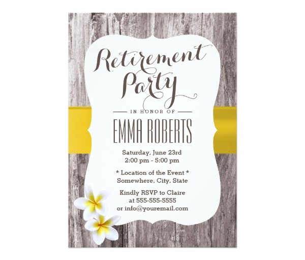 Evite Retirement Party Invitations 30 Retirement Party Invitation Design & Templates Psd