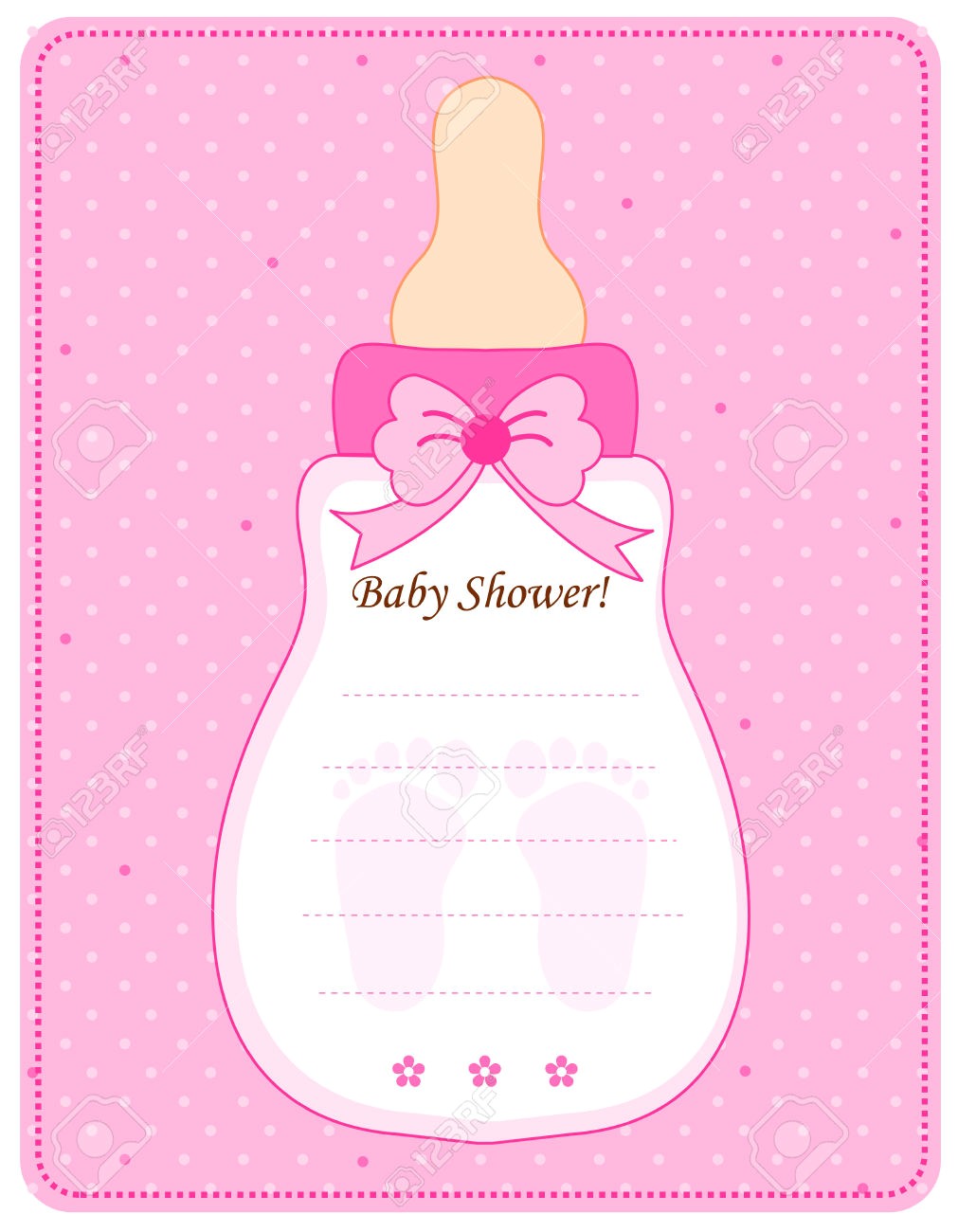Example Baby Shower Invites Baby Shower Invitations for Girls Templates