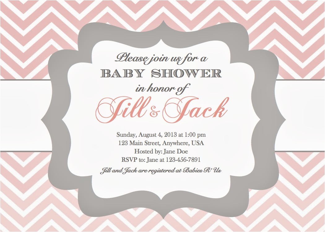 Example Of A Baby Shower Invitation In the Chou S Nest Girl Baby Shower Invitations