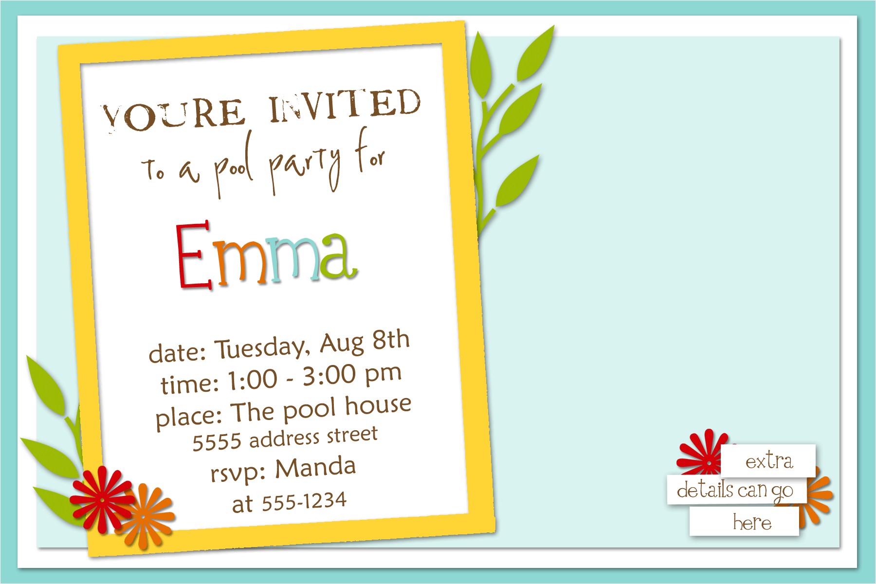 Example Of An Invitation Letter for A Birthday Party Kids Birthday Party Invitation Letter Sample Birthday