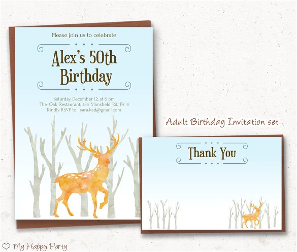 Examples Of Birthday Invitations for Adults 39 Adult Birthday Invitation Templates Free Sample