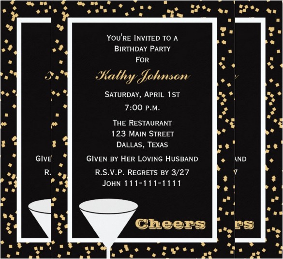 Examples Of Birthday Invitations for Adults 39 Adult Birthday Invitation Templates Free Sample