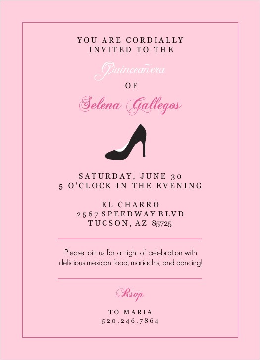 Examples Of Quinceanera Invitations Quince Invitation Wording Examples Car Interior Design