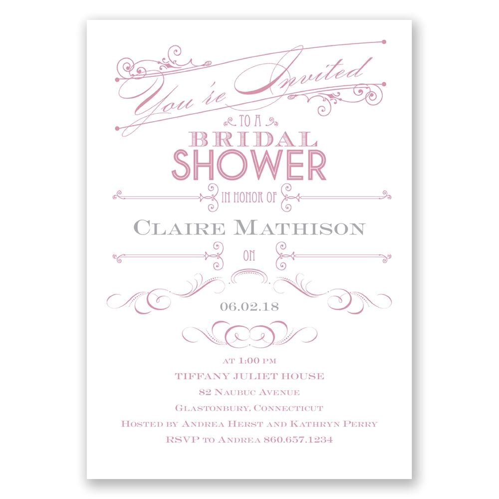 Exquisite Bridal Shower Invitations Elegant Intro Bridal Shower Invitation