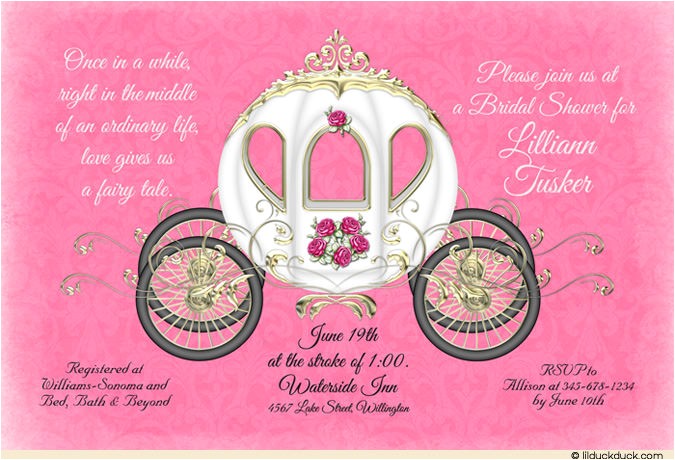 Fairy Tale Bridal Shower Invitations Fairytale Love Shower Invitation Unexpected Story Design