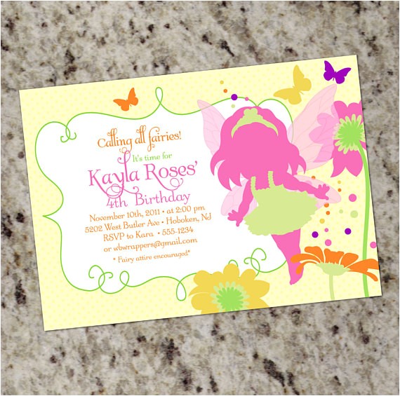 Fairy themed Birthday Invitation Wording Fairy Garden Party Birthday Invitation Fairy Birthday Party