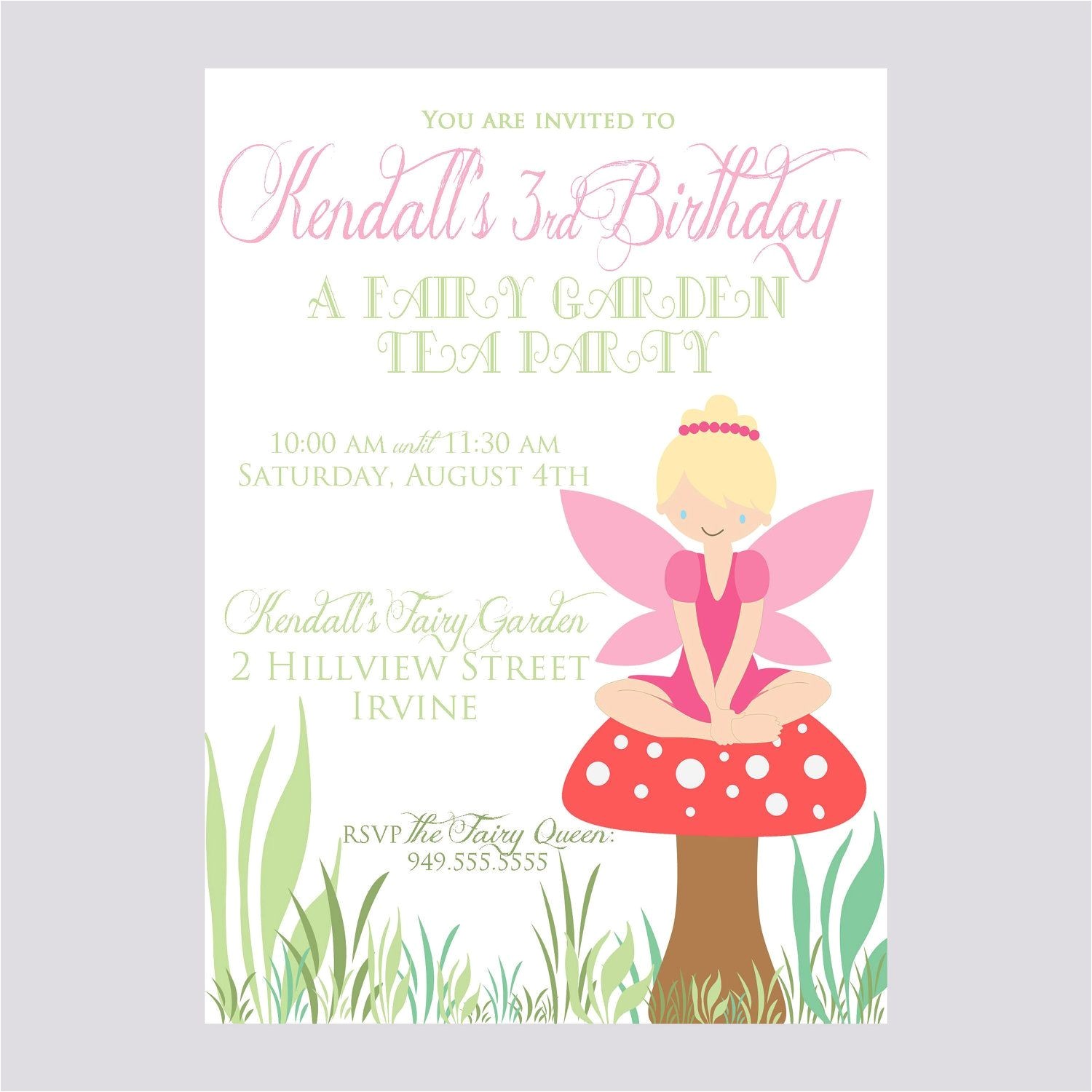 Fairy themed Birthday Invitation Wording Invitation Wording for Fairy Party Refrence Custom Fairy