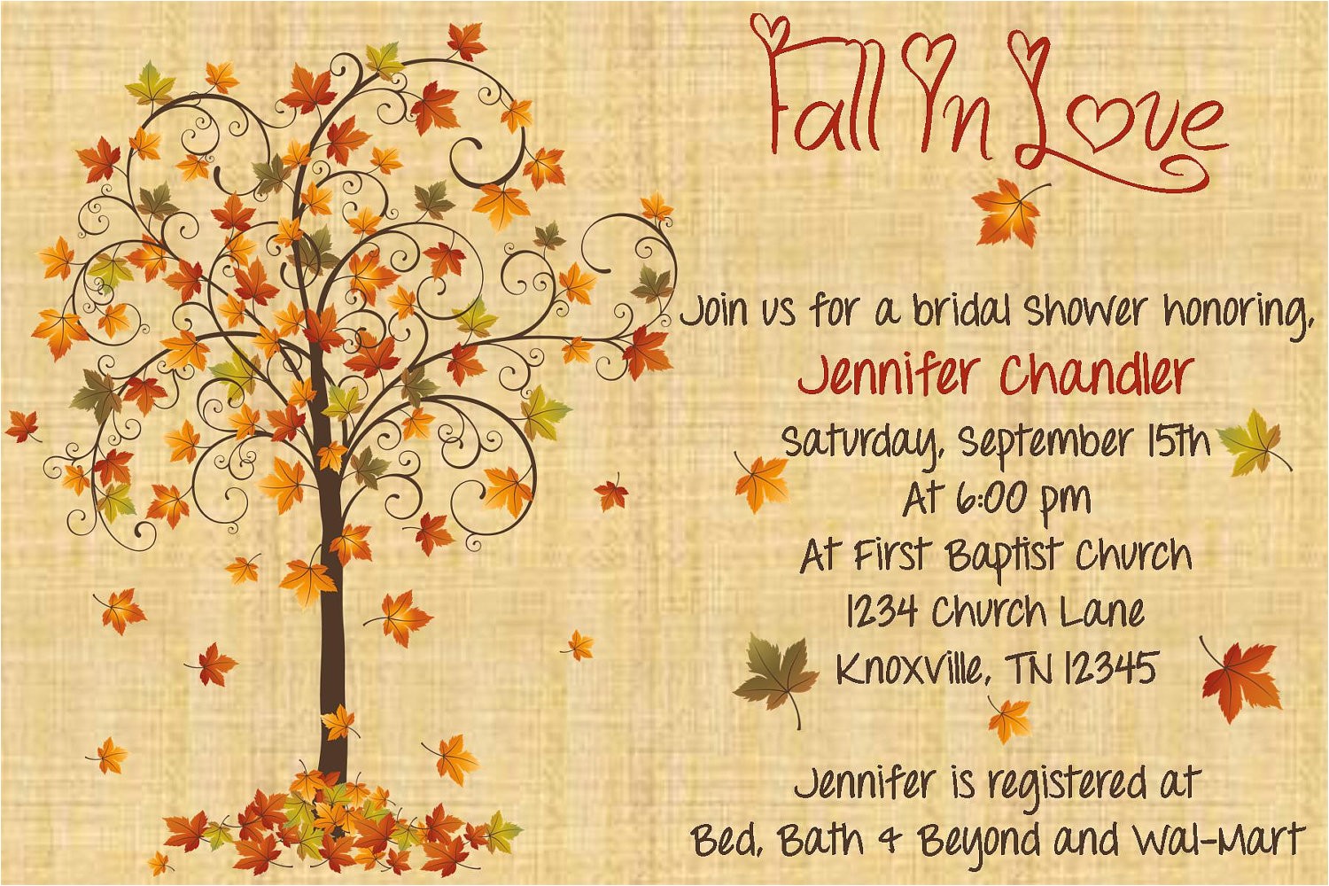 Fall Bridal Shower Invitation Templates Fall In Love Bridal Shower Invitation by Whateveris On Etsy Fall Bridal Shower Invitation Templates Fall In Love Bridal Shower Invitation by Whateveris On Etsy