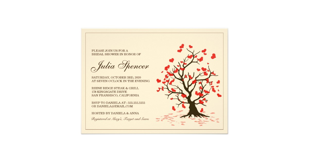 Fall Bridal Shower Invitation Templates Fall In Love Bridal Shower Invitation Template