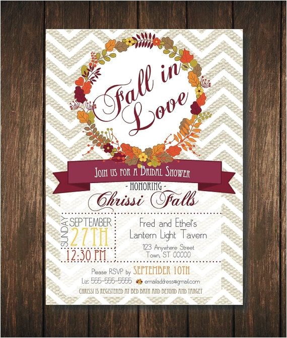 Fall themed Engagement Party Invitations 17 Best Ideas About Autumn Bridal Showers On Pinterest