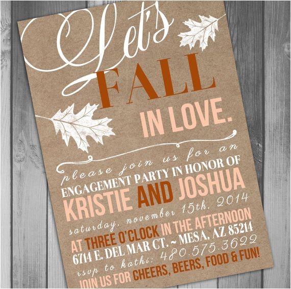 Fall themed Engagement Party Invitations Best 25 Engagement Party themes Ideas On Pinterest