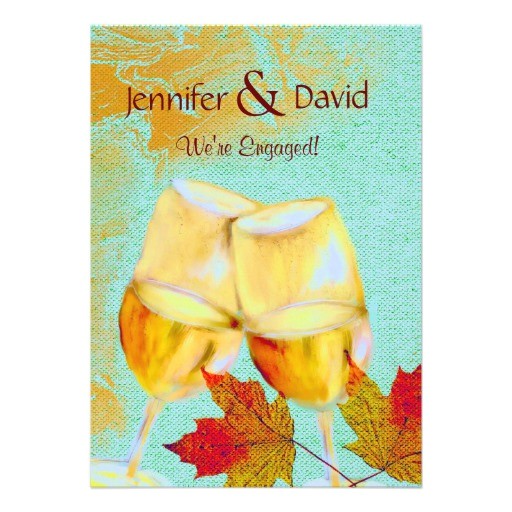Fall themed Engagement Party Invitations Fall theme Engagement Party Invitation