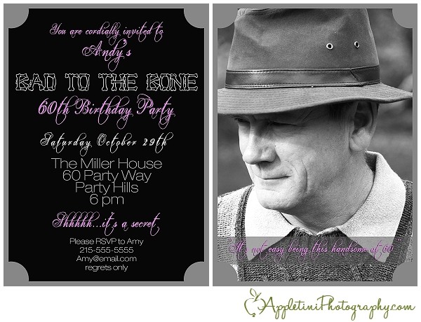 Father S 60th Birthday Invitation Wording Dad 39 S 60th Birthday Invitation Appletini Photography