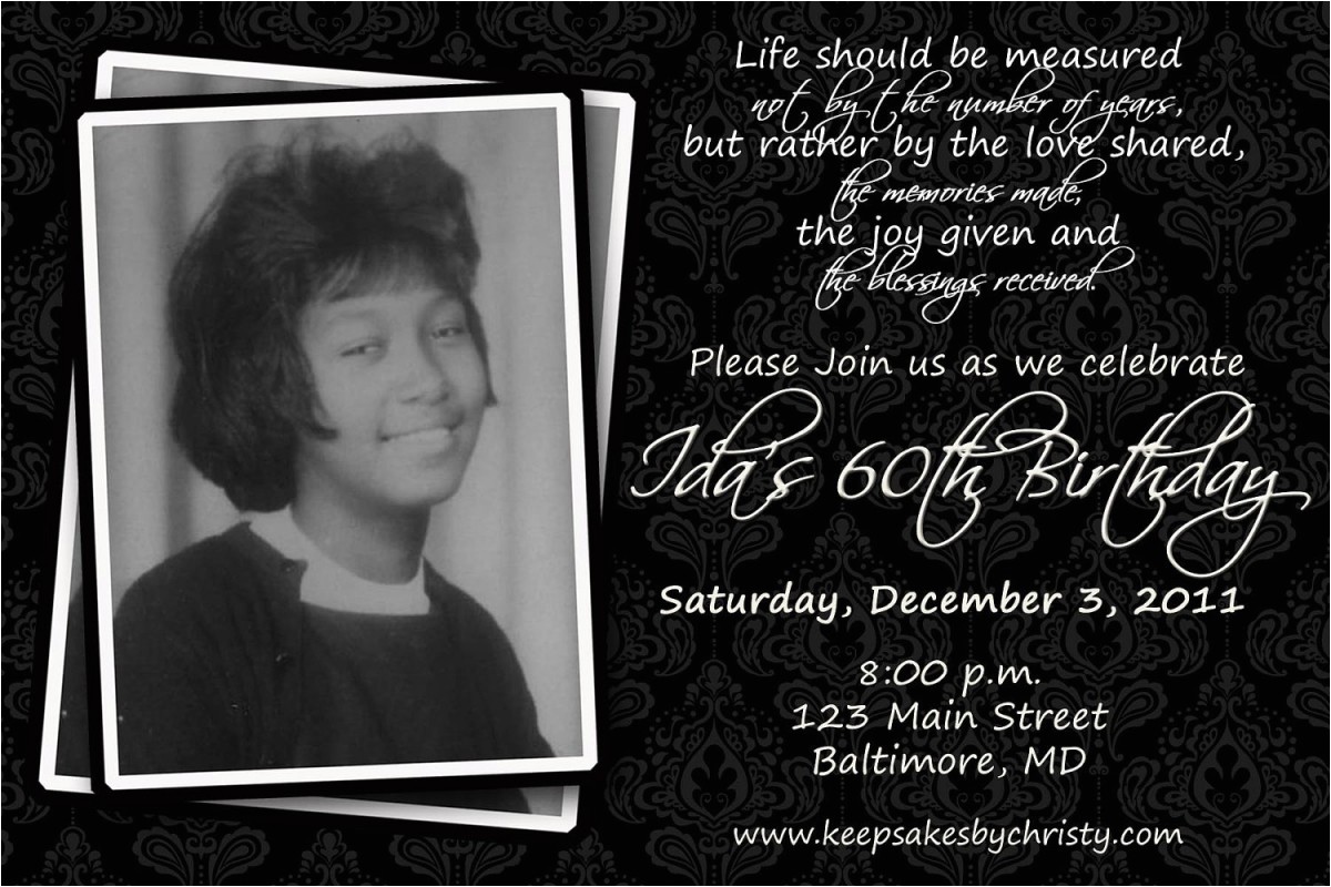 Father S 60th Birthday Invitation Wording Surprise 60th Birthday Party Invitations Template