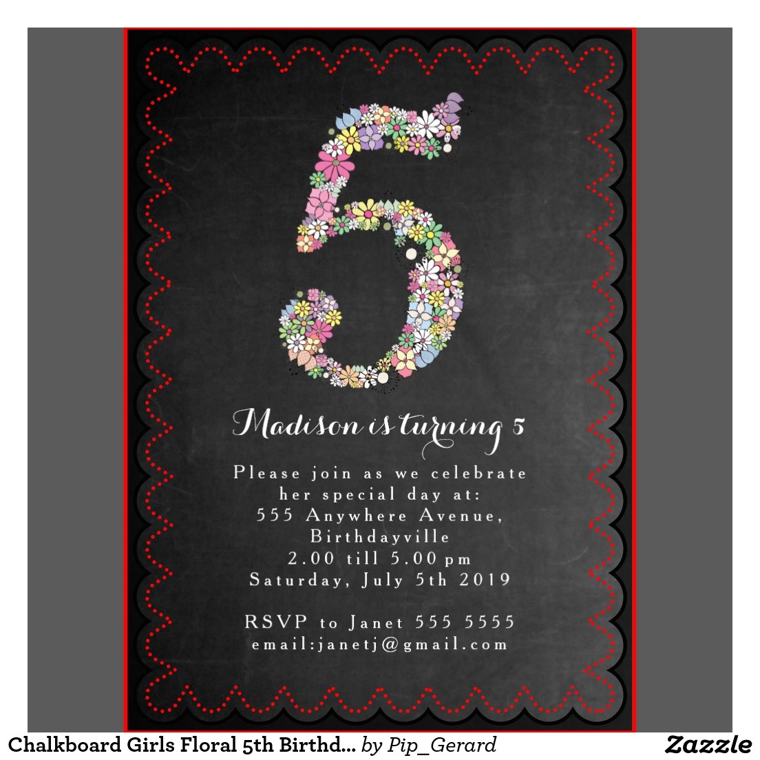 Fifth Birthday Party Invitation Wording Staggering 5th Birthday Party Invitation Wording