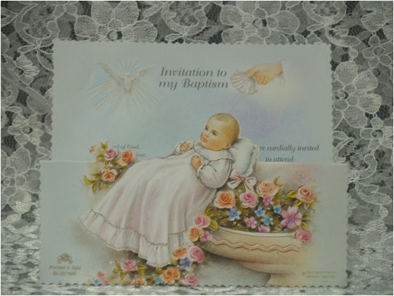 Fill In Baptism Invitations 15 Baptism Invitations Fine Italian Paper Blank Fill In by