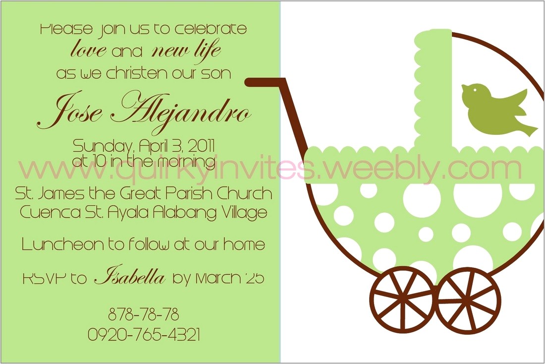 Fill In Baptism Invitations Baptism & Christening Invitations Quirky Invites