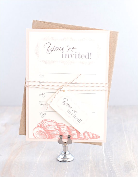 Fill In the Blank Bridal Shower Invitations Fill In Blank Invitation Beach Bridal Shower Invitations