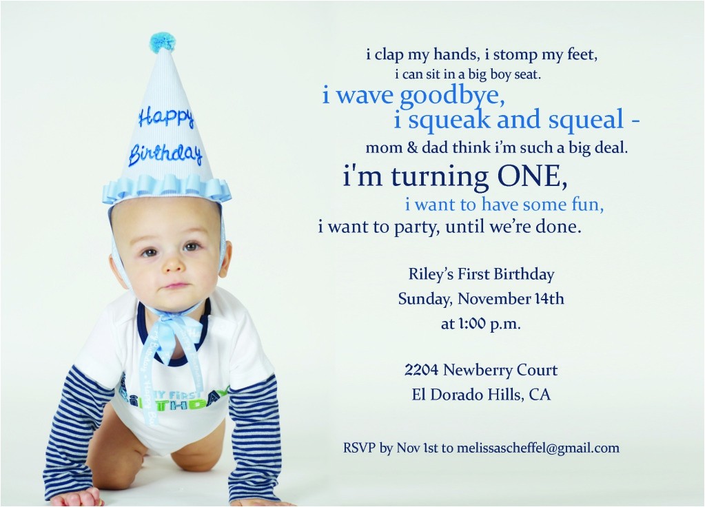 First Birthday Boy Invitation Wording First Birthday Invitation Wording with Baptism and First