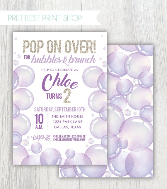 First Birthday Brunch Invitations Printable Bubbles Birthday Invitation Bubbles and Brunch First Birthday Brunch Invitations Printable Bubbles Birthday Invitation Bubbles and Brunch