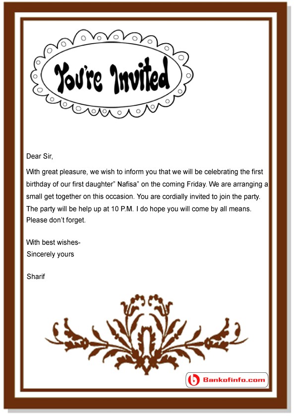 First Birthday Invitation Letter Pin Letter Cancel Party Ajilbabcom Portal On Pinterest First Birthday Invitation Letter Pin Letter Cancel Party Ajilbabcom Portal On Pinterest