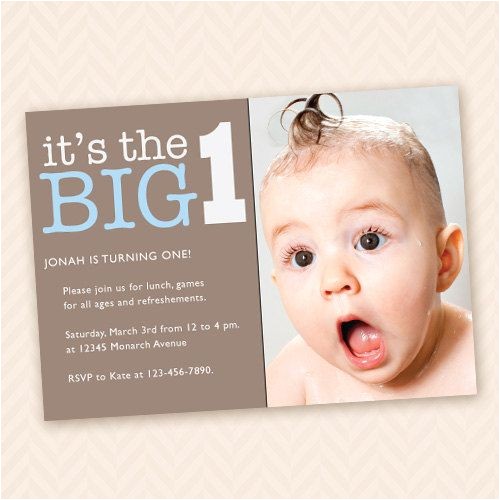 First Birthday Invitations Boy Free Custom First Birthday Party Invitation for Boy or Girl