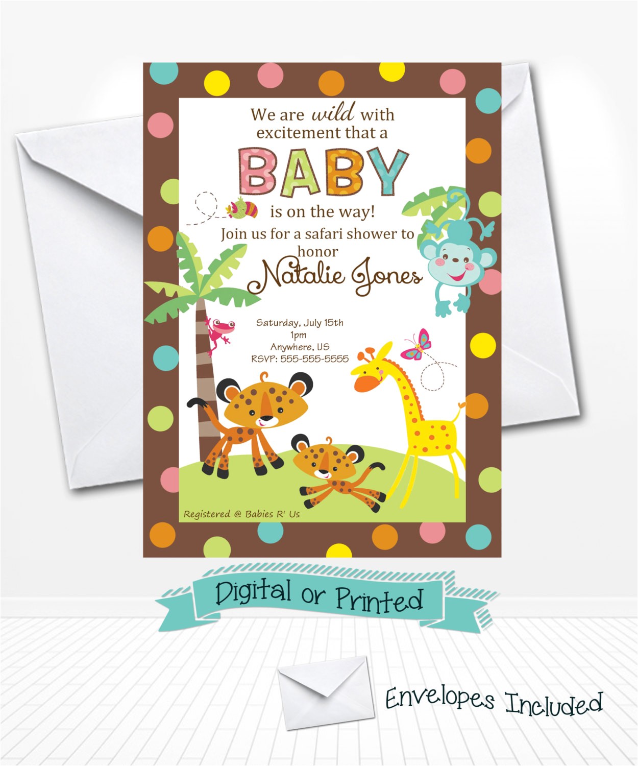 Fisher Price Baby Shower Invitations Fisher Price Monkey Baby Shower Invitations Printed by