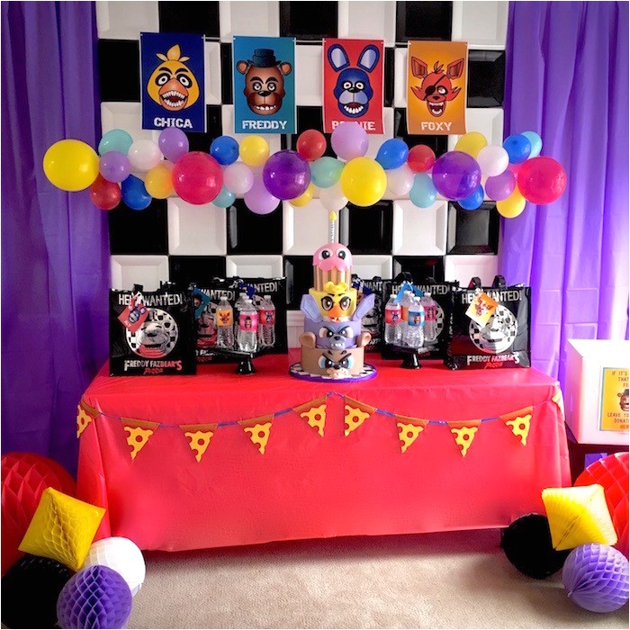 Five Nights at Freddy S Invitations Party City Kara S Party Ideas Five Nights at Freddy S Birthday Party