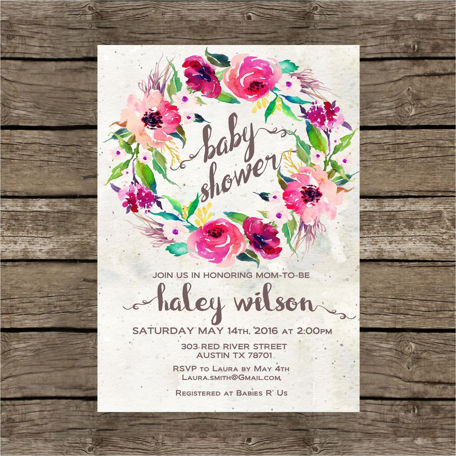 Floral Baby Shower Invitations Free Baby Shower Invitation Printable Purple Floral Baby Shower