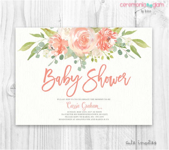 Floral Baby Shower Invitations Free Floral Baby Shower Invitation Floral Boho Baby Shower