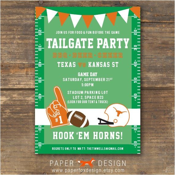 Football Watch Party Invitation Wording Football Tailgate or Watching Party Invitation Ut Football Watch Party Invitation Wording Football Tailgate or Watching Party Invitation Ut