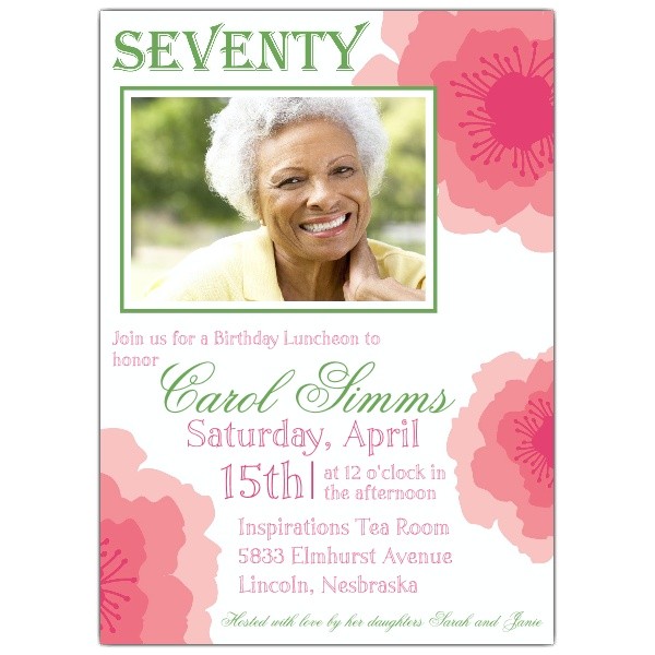 Formal 70th Birthday Invitation Wording 70th Birthday Party Invitations Wording