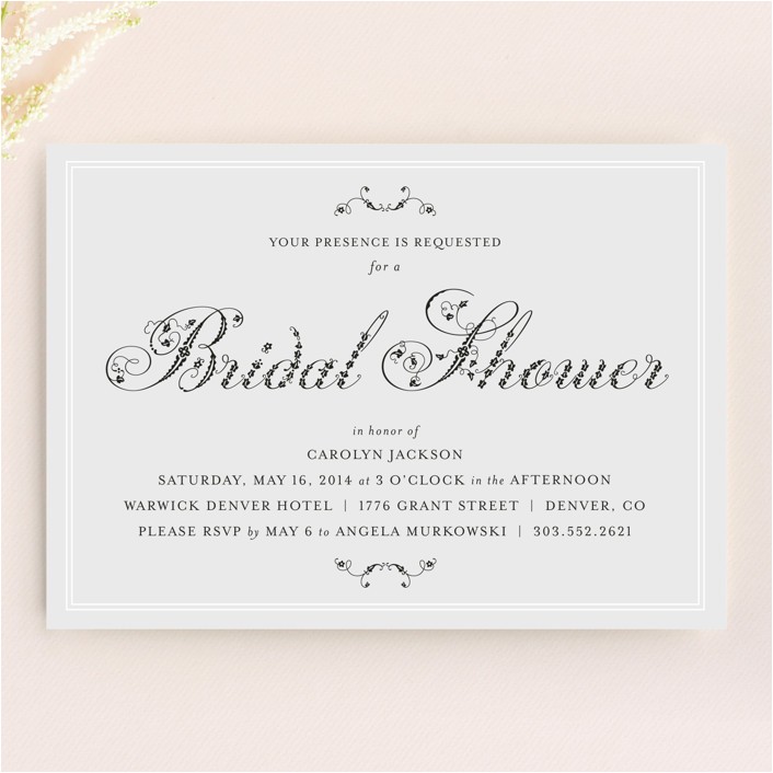 Formal Bridal Shower Invitation Wording Invitation Says formal Image Collections Invitation