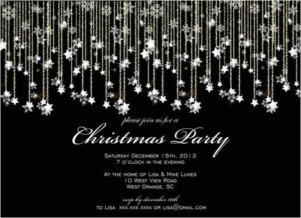 Formal Christmas Party Invitation Templates 9 formal Party Invitations Designs Templates Free