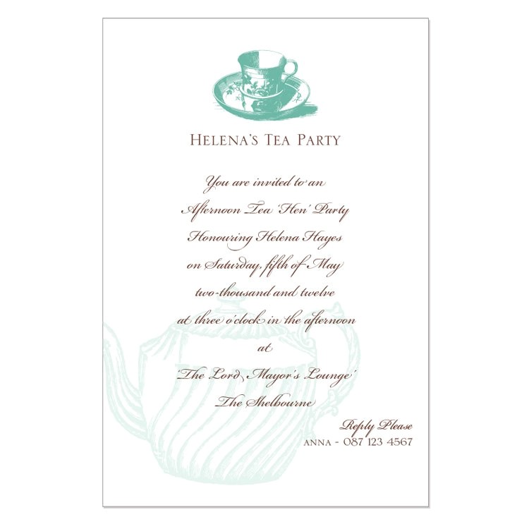 Formal Tea Party Invitation Wording afternoon Tea Invitation Wording Www Pixshark Com