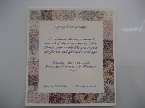 Formal Tea Party Invitation Wording formal Tea Party Invitation Party Invitations Ideas