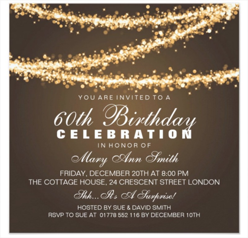 Free 60th Birthday Invitations Templates 60th Birthday Invitation Card Template Free Download