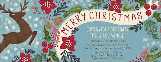 Free Animated Christmas Party Invitations Christmas Free Online Invitations