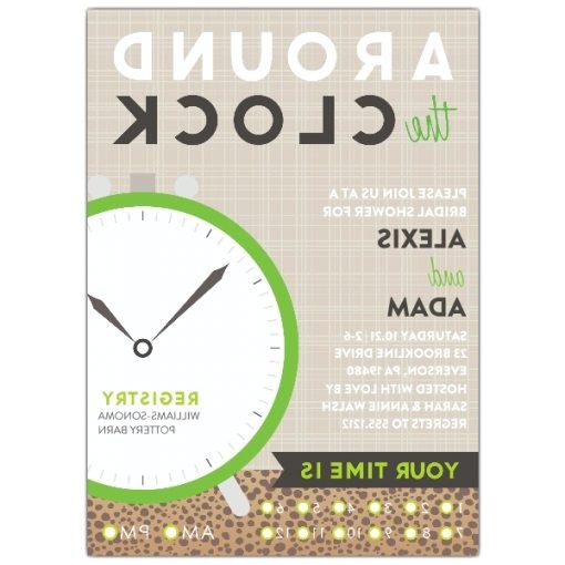 Free Around the Clock Bridal Shower Invitation Templates Around the Clock Bridal Shower Invitations Free Around the Clock Bridal Shower Invitation Templates Around the Clock Bridal Shower Invitations