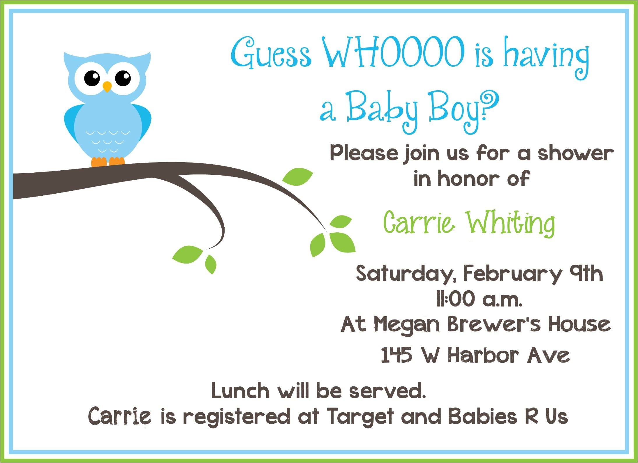 Free Baby Shower Invitations Templates Templates