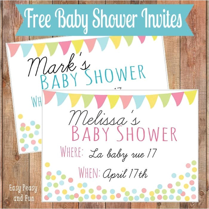 Free Baby Shower Printables Invitations Free Printable Baby Shower Invitation Easy Peasy and Fun