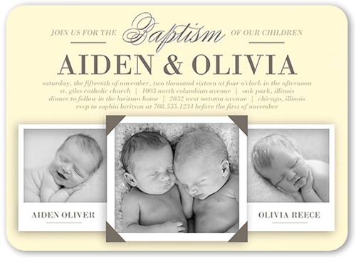 Free Baptism Invitations for Twins Twin Baptism Invitations – Gangcraft