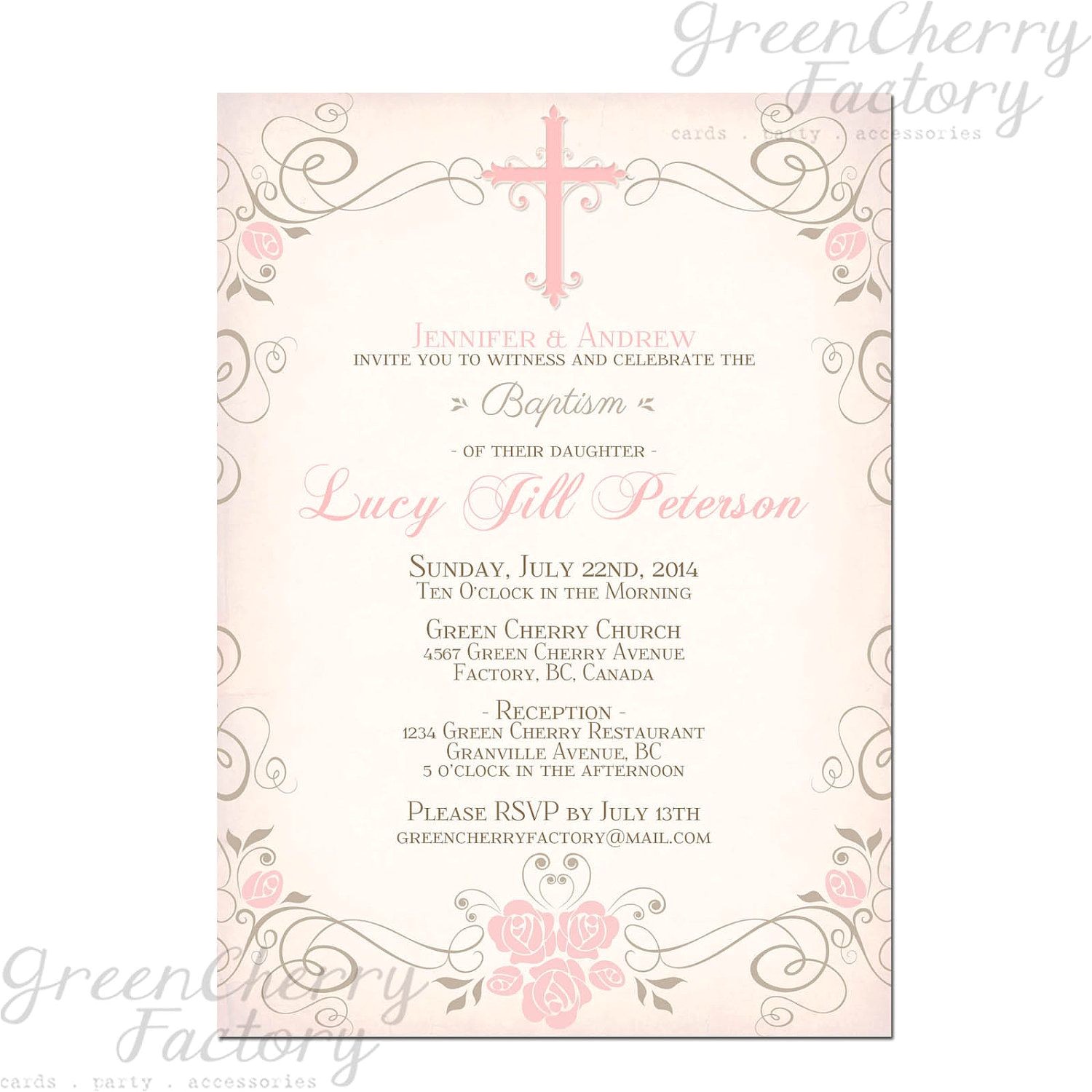 Free Baptism Invitations to Print Printable Baby Girl Baptism Invitation by Free Baptism Invitations to Print Printable Baby Girl Baptism Invitation by