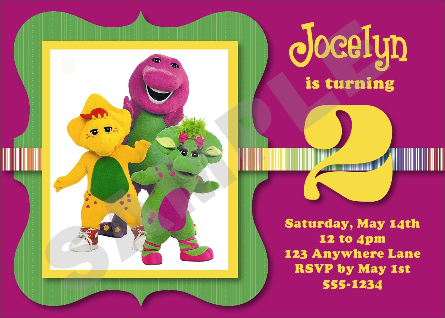 Free Barney Birthday Invitation Templates Barney Birthday Invitations Best Party Ideas Free Barney Birthday Invitation Templates Barney Birthday Invitations Best Party Ideas