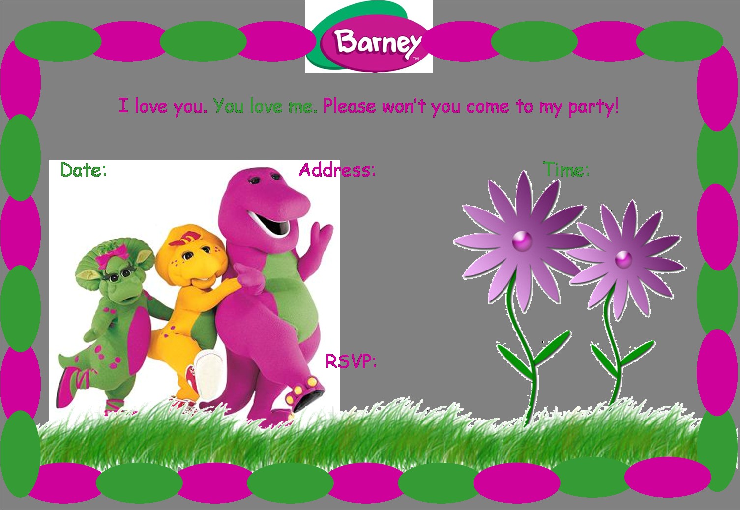 Free Barney Birthday Invitation Templates Free Barney Birthday Party Invitation Birthday Party Free Barney Birthday Invitation Templates Free Barney Birthday Party Invitation Birthday Party