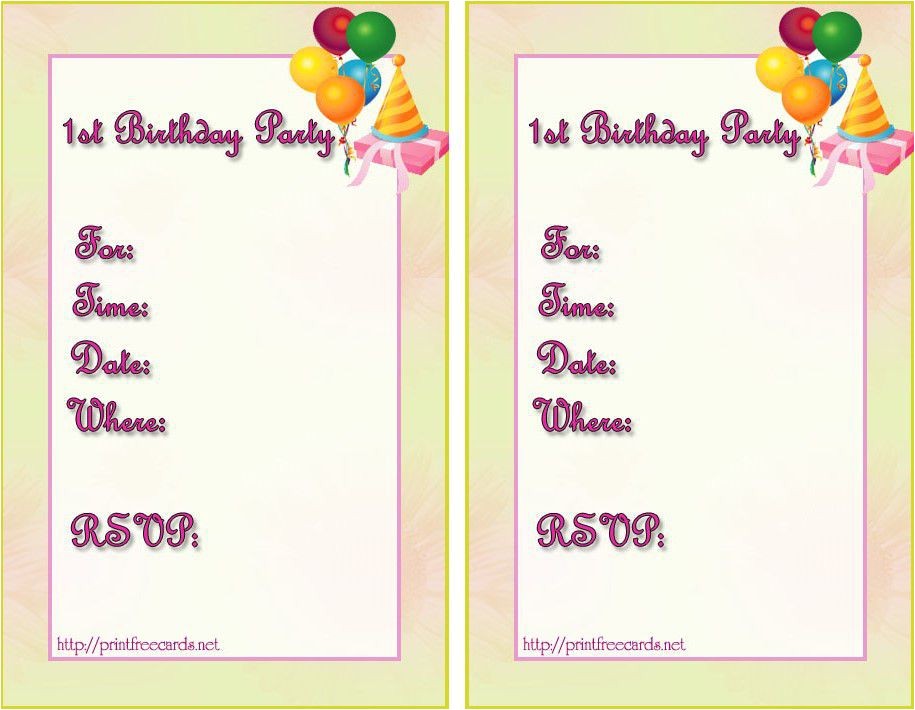 Free Birthday Invitations Templates for Word Birthday Invitation Templates Birthday Invitation