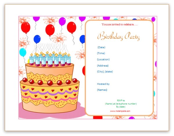 Free Birthday Invitations Templates for Word Microsoft Word Templates Birthday Invitation Templates Free Birthday Invitations Templates for Word Microsoft Word Templates Birthday Invitation Templates